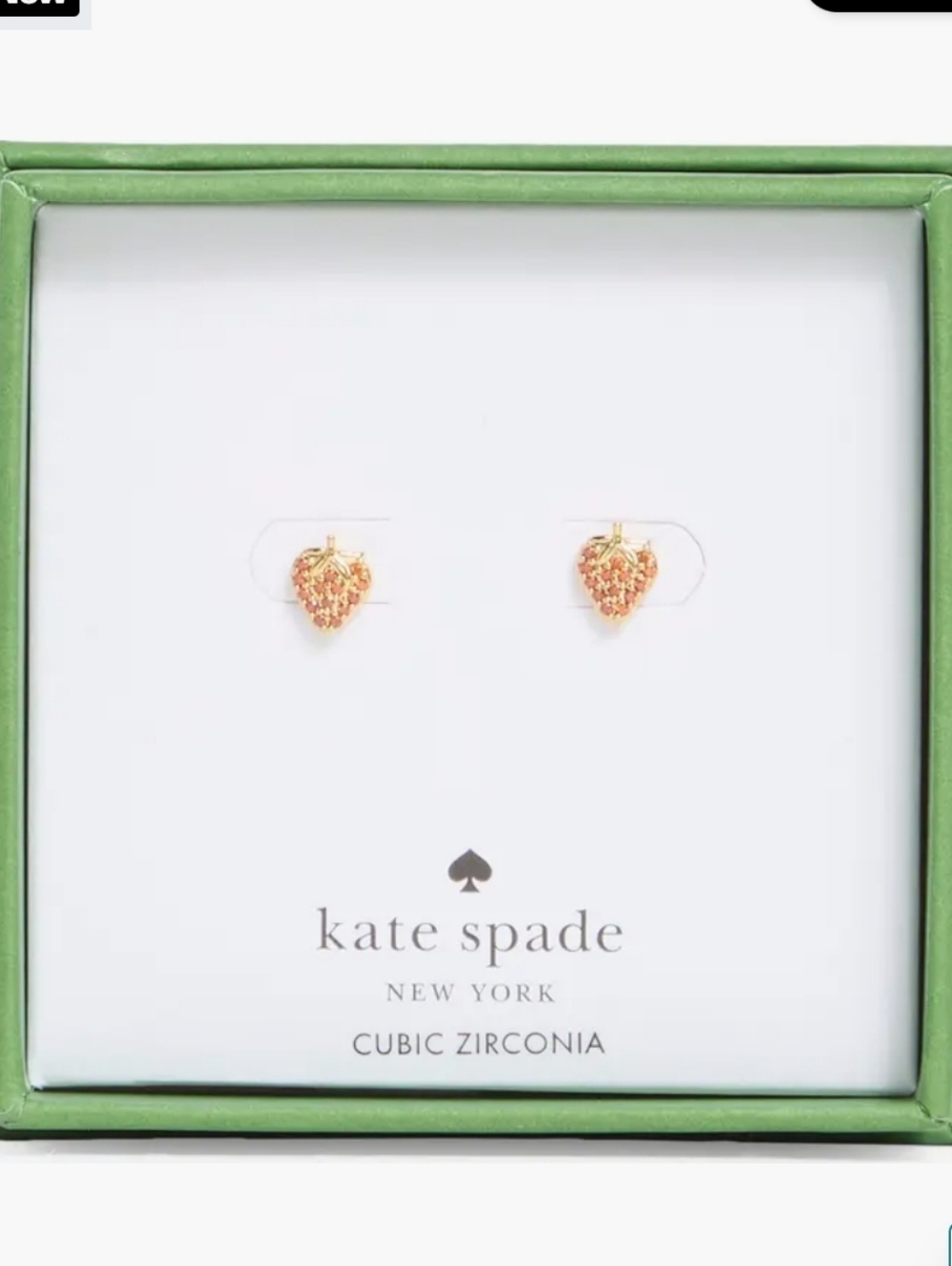 Kate Spade Pavè Strawberry Stud Earrings